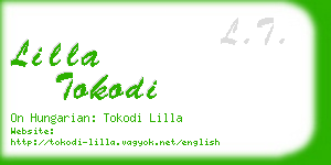 lilla tokodi business card